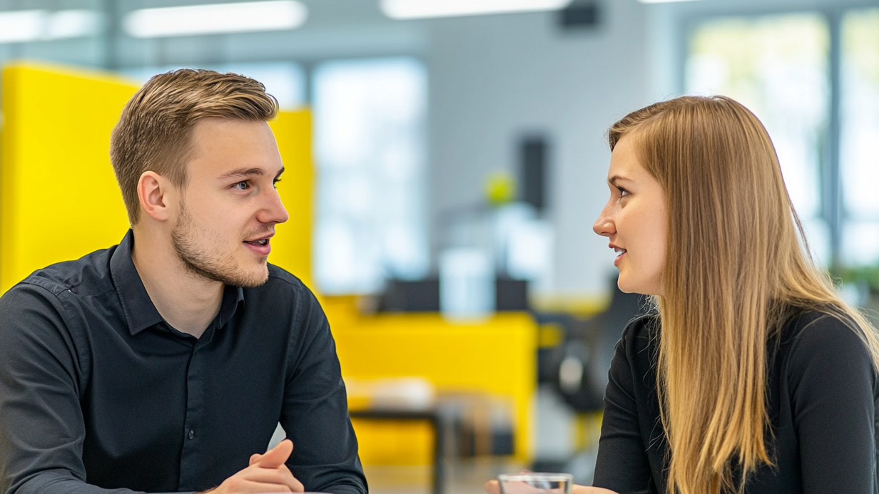 Meeting Situation von einem Kundengespräch bei dryven