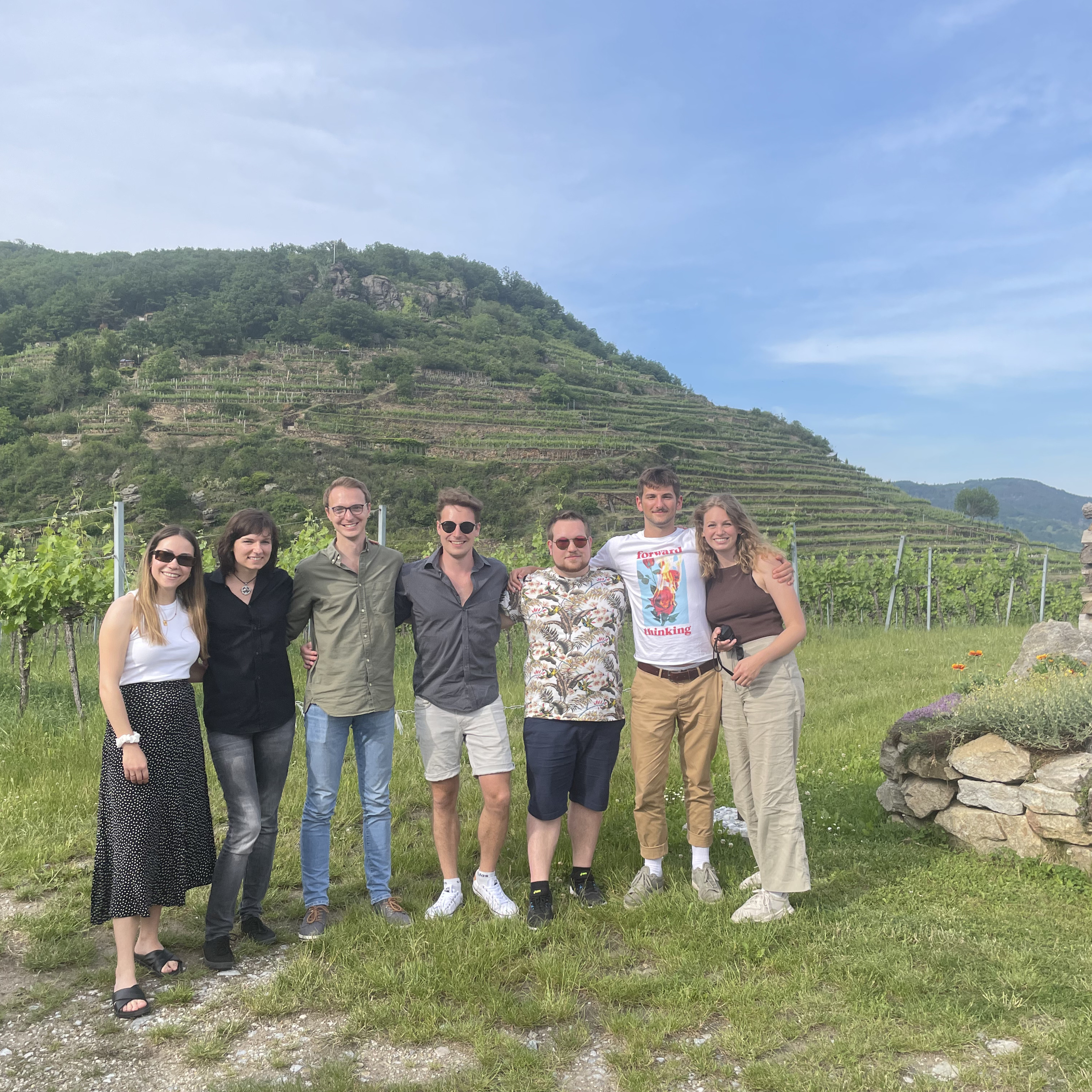 Ausflug des Teams von dryven in den Weinbergen der Wachau